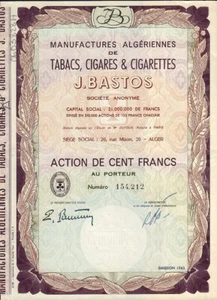 J Bastos Tobacco Cigars Cigarettes Algeria - Picture 1 of 1
