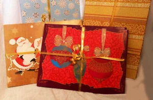 Weihnachts-GESCHENKBOX zum einfachen Aufklappen, Weihnachtskugeln, Weihnachtsmann, Schneeflocken & mehr - Bild 1 von 15