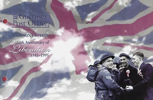 GUERNSEY 1995 50th ANNIVERSARY OF LIBERATION SET OF 5 Presentation Pack + 2 xFDC - Picture 1 of 12