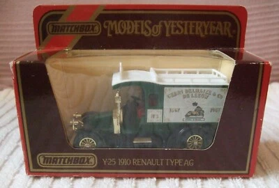 MATCHBOX YESTERYEAR MODEL (Y-25 "RENAULT "DELHAIZE LEEUW VAN) AG 1910 MODEL/NEW - Image 1 of 3