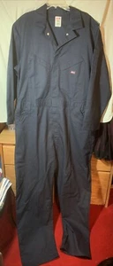 Genuine Dickies Men's Temp Control Long Sleeve Coveralls Navy Twill Tall 2XL - Picture 1 of 20