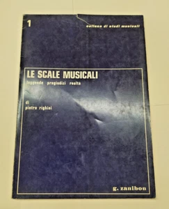 Le scale musicali Leggende pregiduzi realtà Volume 1 1971 Zanibon Righini Pietro - Imagen 1 de 5
