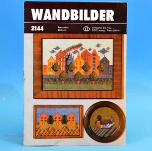 Wandbilder Kreuzstich-Stickerei | Verlag für die Frau # 2144 | DDR 1983 A - Imagen 1 de 1