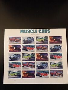 Scott 4743-4747 Muscle Cars (2013) sheet of 20/forever stamps