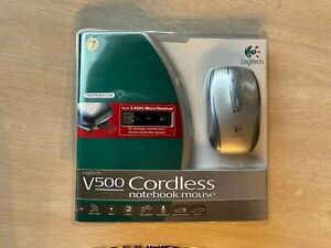 NEW SEALED Logitech V500 Cordless USB Cordless Optical Notebook Mouse
