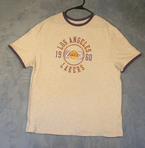 NBA Mens Short Sleeve T-Shirt Los Angeles Lakers Size 2XL - Picture 1 of 6