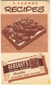 9 Famous Recipes by Hershey's 1956 Hershey's Chocolate Dainties - Picture 1 of 1