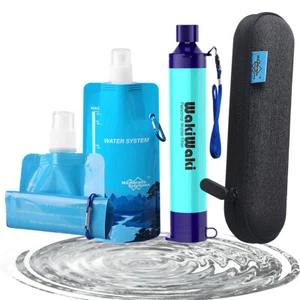 Water Filter Straw Purifier|Protective Case|Collapsible Water Bladder Bottle,Bag - Picture 1 of 26