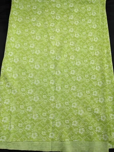 Tela de poliéster floral verde vintage 46" x 66" - Imagen 1 de 4