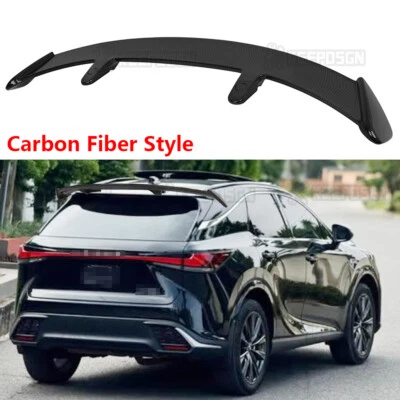 For Lexus RX350 450h RX500h Carbon Fiber Style Rear Roof Trunk Spoiler Wing Lip - Image 1 of 4