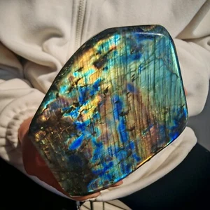 3.74LB TOP Natural labradorite quartz spectrolite crystal Mineral specimen - Picture 1 of 12