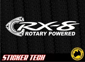 CALCOMANÍA PEGATINA DE VENTANA ROTATIVA RX8 PARA ADAPTARSE AL MOTOR TURBO MAZDA 13B - Imagen 1 de 1