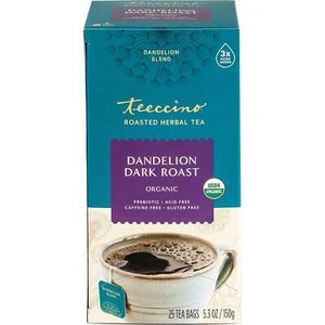 Teeccino Herbal Org diente de león tostado oscuro x 25 bolsitas de té - Imagen 1 de 6