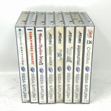 Sega Saturn 8 Game Lot Darius Gaiden Galactic Attack Clockwork Knight Etc