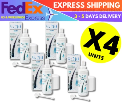Cg210 Tratamiento Anti Pérdida de Cabello Cuero Cabelludo Esencia para Hombres 80 ml (X 4) ENVÍO RÁPIDO Foto 1 de 4