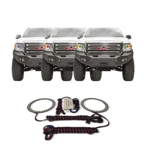 RGB Multi Color CHS Headlight Halo kit for GMC Canyon 15-18 - Picture 1 of 5