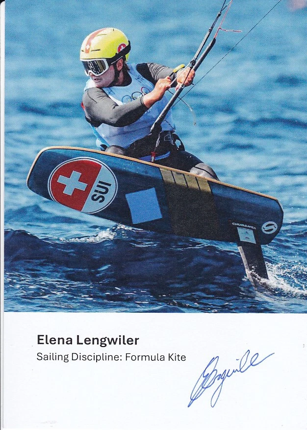 Elena LENGWILER - Schweiz, 4.Platz EM 2024 Segeln, Original-Autogramm! - Bild 1 von 1