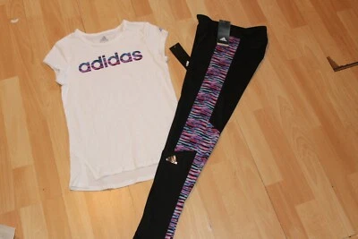 NWT GIRLS ADIDAS SZ 16 SHIRT, LEGGINGS  - Image 1 of 4