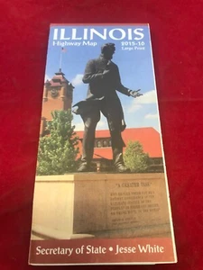 Illinois Highway Map 2015-2016 Large Print - Picture 1 of 2