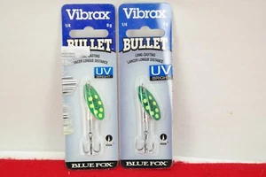 (Paquete de 2) Blue Fox Vibrax Bullet Fly Spinners Lur Talla 2 TF - Imagen 1 de 5