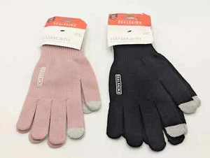 Sealskinz Hanworth Solo Merino Wool Gloves Touchscreen, Black & Pink, Lot of 2 - Picture 1 of 6