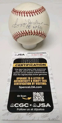 Reggie Jackson Signed Rawlings Official American League Baseball JSA COA NYY A6 - Image 1 of 3