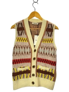 WALES BONNER And Others Vest 4 Wool YLW Total Pattern Used - Picture 1 of 6