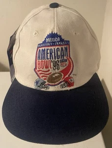 Vintage 1996 NFL American Bowl Mexico Snapback Hat Reebok Cowboys Kansas City - Picture 1 of 11