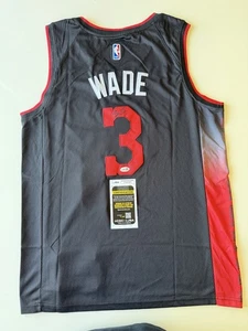 Camiseta deportiva autografiada por Dwyane Wade Miami Heat estrella certificado de autenticidad JSA - Imagen 1 de 3