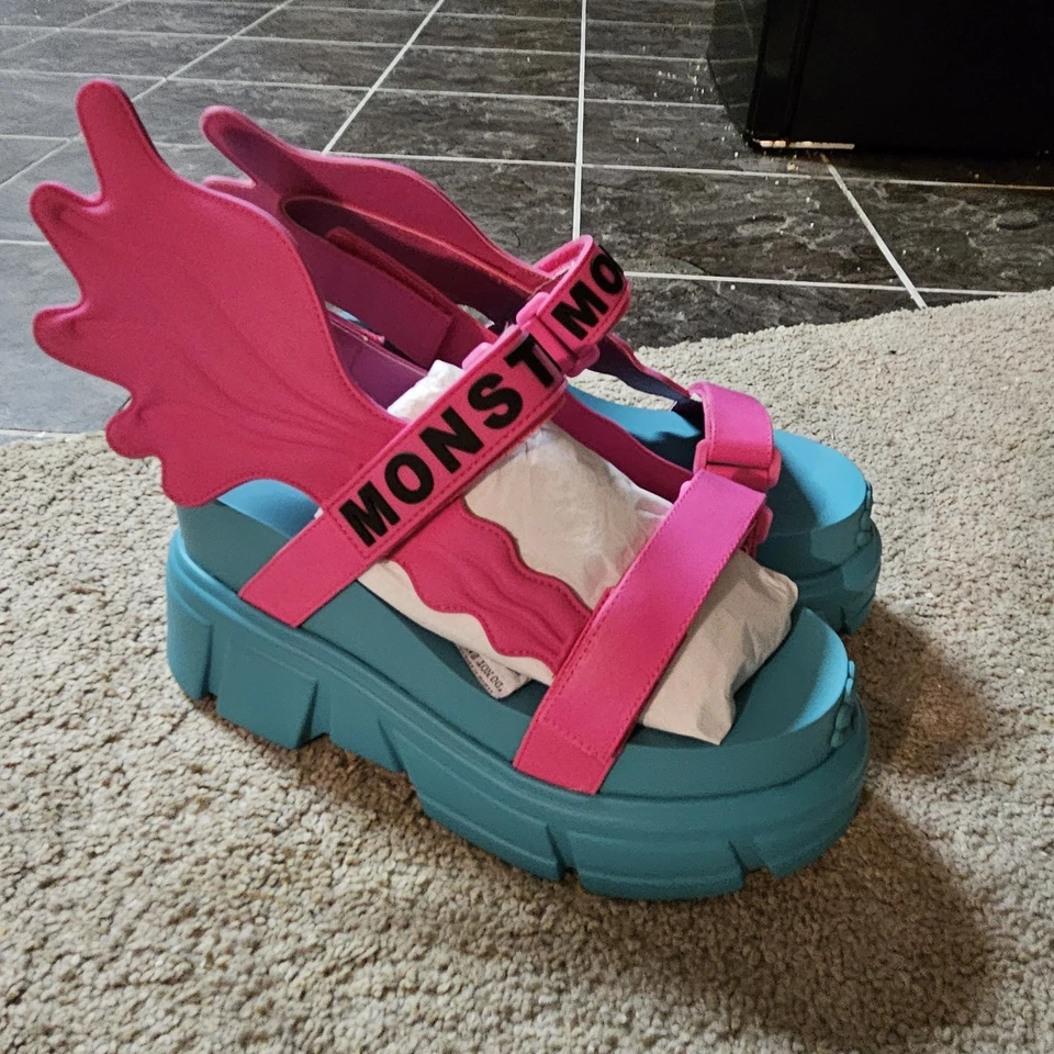 Sandalias de plataforma YRU Lagoona azul - talla 10 Foto 1 de 2