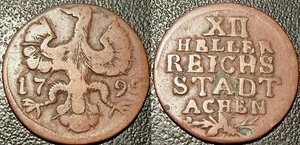 Germany - Aachen - XII Heller 1792 ! KM#51 - Picture 1 of 1