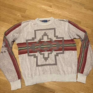 Pendleton High Grade Western Wear Crewneck Sweater Men’s Size Large 100% Cotton - Picture 1 of 17