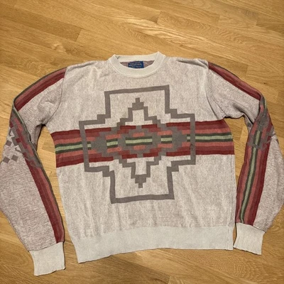 Pendleton High Grade Western Wear Crewneck Sweater Men’s Size Large 100% Cotton - Image 1 of 4