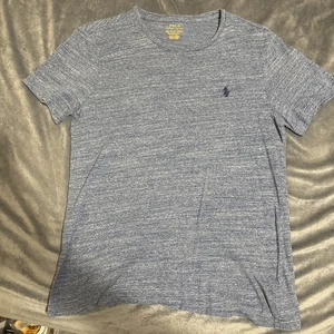 Polo Ralph Lauren camicia girocollo vestibilità classica blu grigio pony manica corta uomo M - Foto 1 di 4