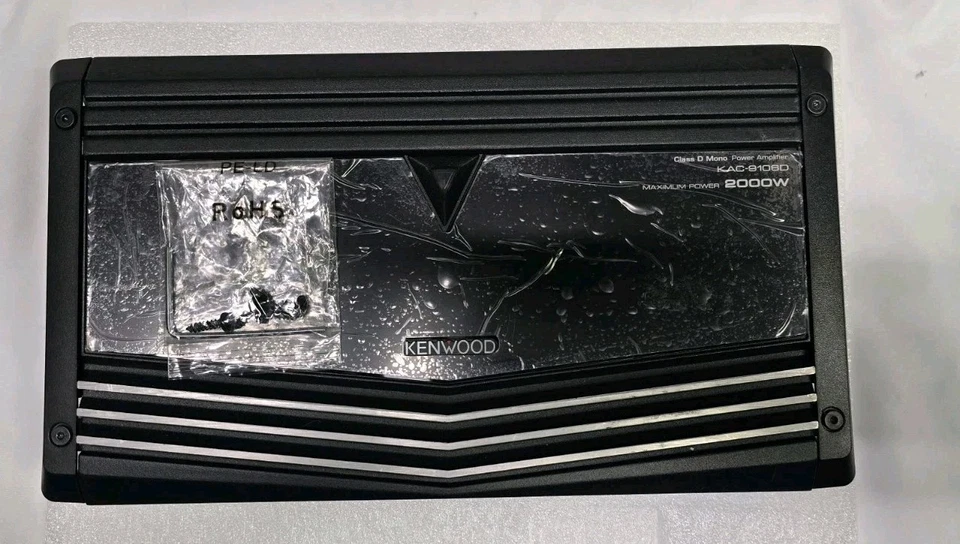 KENWOOD EXCELON KAC-9106D CLASS-D MONO SUB-WOOFER AMPLIFIER - Image 1 of 4