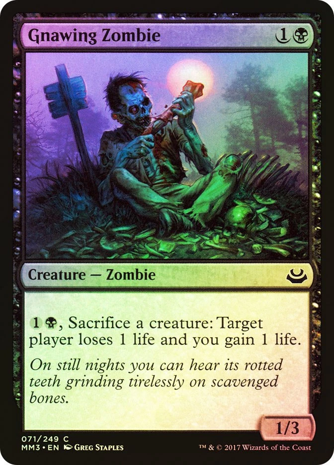 MTG FOIL Gnawing Zombie  - Modern Masters 2017 #071 - Image 1 of 1