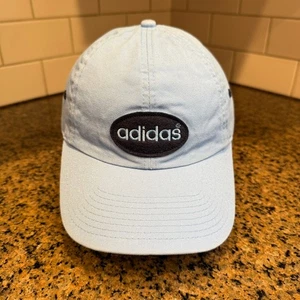 Adidas Youth Adjustable Cap Hat Light Blue Embroidered Logo Casual - Picture 1 of 10