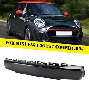 Cubierta de matrícula delantera negra brillante para Mini F55 F56 F57 Cooper JCW 51117337791 - Imagen 1 de 12