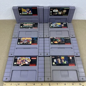 SNES Spiele 8 Stück: Street Fighter II Turbo, Star Wars, Scooby-Doo…usc…RAR - Bild 1 von 17