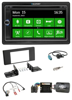 Blaupunkt Bluetooth 2DIN Lenkrad DAB USB TMC Navigation für BMW X5 E53 2000-2006 - Bild 1 von 4