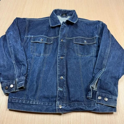 Vintage FUBU denim Jean Jacket y2k 90s Hip Hop Collection men's XL - Image 1 of 4