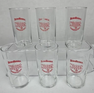 6 bicchieri vintage John Ascuaga Nugget Reno Rodeo Headquarters 1985 Highball 4-3/4" - Foto 1 di 11
