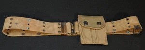 WWI US Army Cavalry M1912 Officers NCO Pistol Belt Sword Hanger & M1911 Pouch - Bild 1 von 14