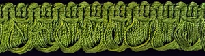 1" Lime Green Loop Fringe Fabric Trim 18 Yards Trim Trimming - Picture 1 of 1
