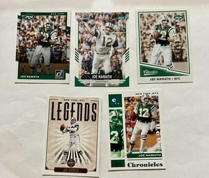 Panini Lot of 5 Joe Namath New York Jets Football Cards (Z1) - Picture 1 of 2