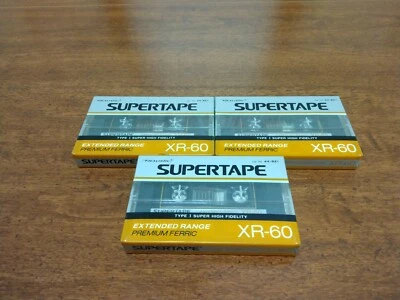 Realistic SuperTape XR-60 Minute Lot of 3 Audio Cassette Tapes NEW Radio Shack - Image 1 of 4