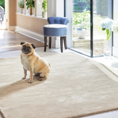 Nueva alfombra viscosa de lujo con telar de mano 8X10 alfombra lisa, anudada a mano arte seda alfombra Foto 1 de 4