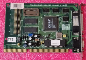 CHIPS PCA-6653 ISA Flat Panel 1MB VGA GPU Video Card for DOS Retro Gaming #T72 - Picture 1 of 8