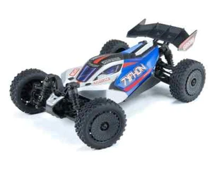 Arrma Typhon Grom MEGA 4WD 380 Brushed 1/18 Buggy RTR Blue/Silver ARA2106T1 - Picture 1 of 16