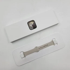 Apple Watch Series 9 MR8T3CL/A 41mm Starlight S/M - Photo 1 sur 5